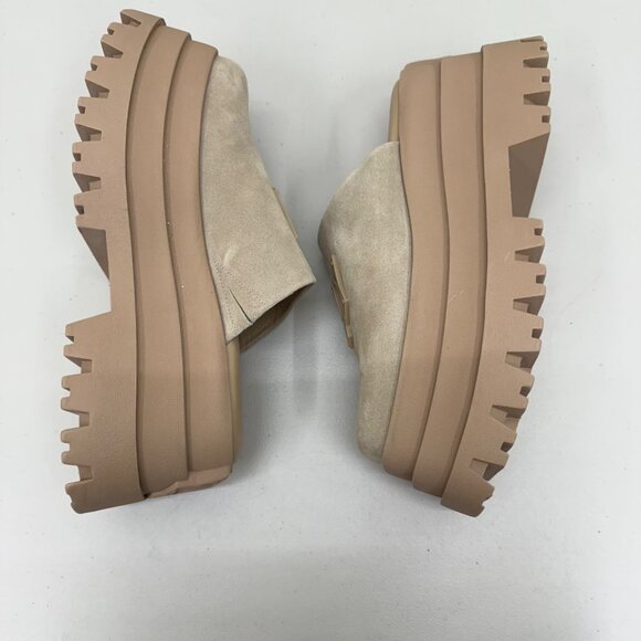 Naked Wolfe December Suede Leather Platform Mules Slides Shoes Womens 10 Euro 40 - Picture 7 of 9